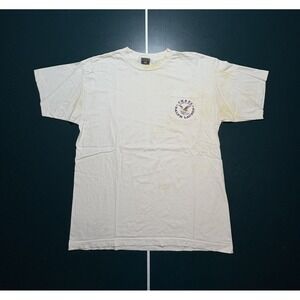 Vtg Chaps Ralph Lauren Single Stitch Pocket T‎ Shirt Large Made In USA 90s Flaws